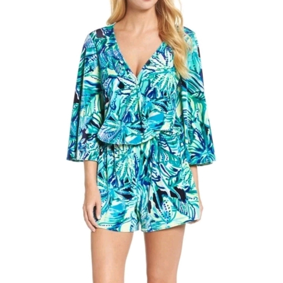Lilly Pulitzer Pants - Lilly Pulitzer Viviana Romper In Armadilly Dally